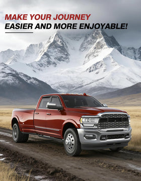 saleago side profile mounted on Dodge Ram showing sleek factory-matched look