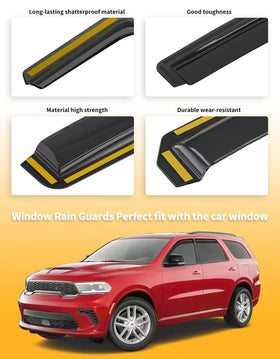 saleago deflecting rain from slightly open window showing interior dryness benefit