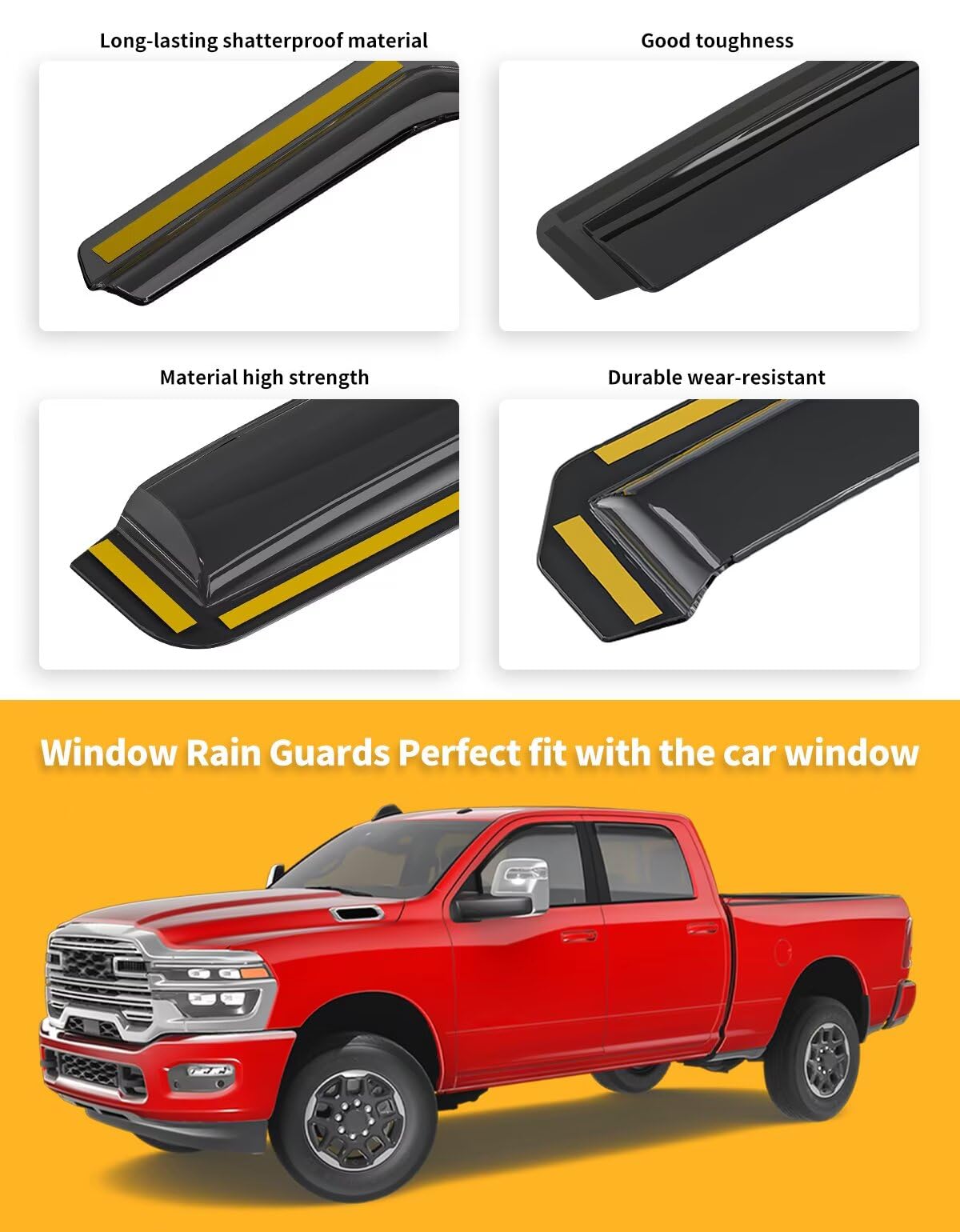 saleago deflecting wind from a cracked window to reduce wind noise benefit
