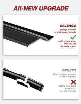 saleago visor with window cracked illustrating fresh airflow while keeping rain out
