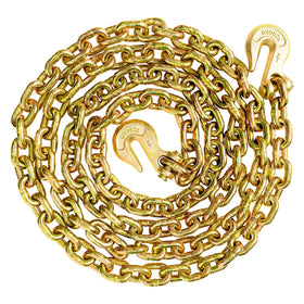 SALIFTFE front view of 1/2" chain and two hooks showing complete kit and utility