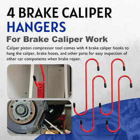 SALIFTFE four caliper hangers keeping parts organized and preventing damage during service