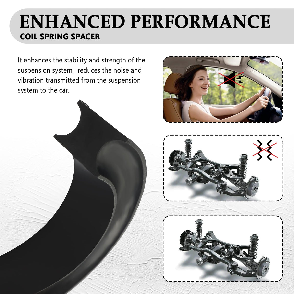 Salior detailed view of spring track demonstrating secure seating and anti-scrape