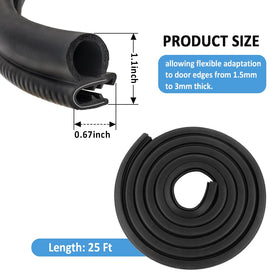 Salior close-up of U-shaped EPDM profile showing flexible sealing