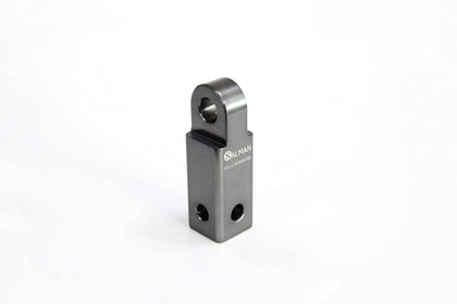 SALMAN front view of hitch receiver showing compact grey design and reliable attachment