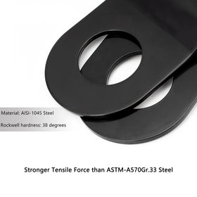 SALMAN side plate detail showing corrosion-resistant finish and durable build benefit