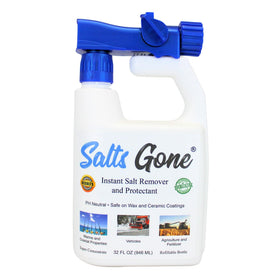 Salts Gone front packaging showing sprayer and ready-to-use benefit