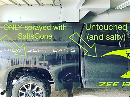 Salts Gone on vehicle underbody removing salt deposits safely and quickly