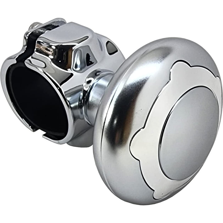 Salty Reef front view showing spinner knob and benefit of easy one-handed steering