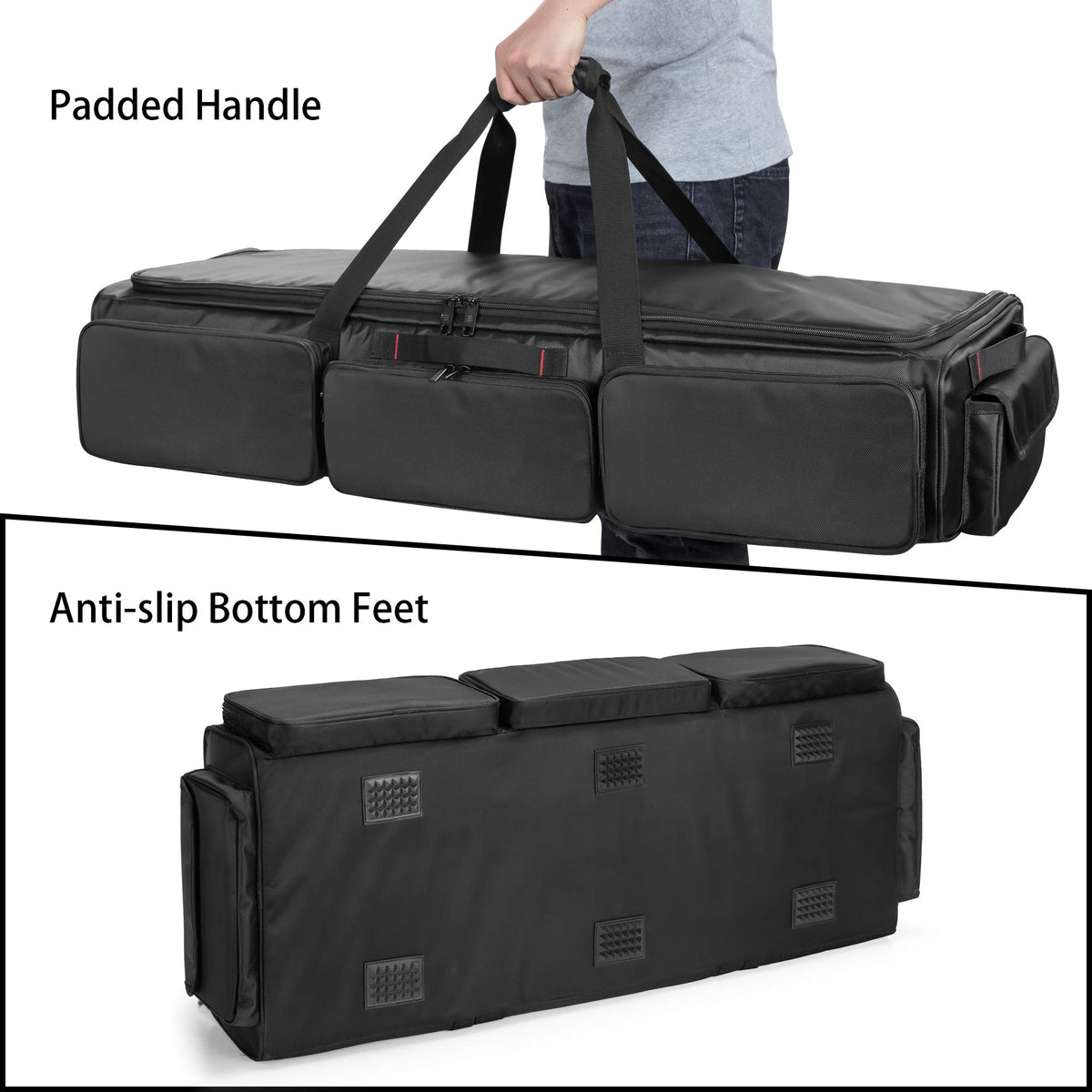 samdew installed under rear seat in a truck keeping gear out of sight