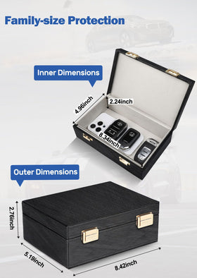 Samfolk box on bedside table providing discreet signal-blocking storage