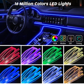 SAMGCHI fiber-optic close-up showing 3.0mm waterproof strand for uniform light