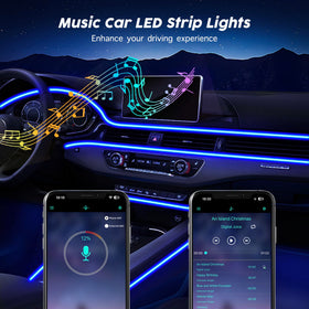 SAMGCHI music sync demo lighting to beat boosting in-car atmosphere