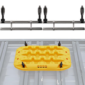 SAMOUT front view mounted on cargo basket showing secure low profile fit