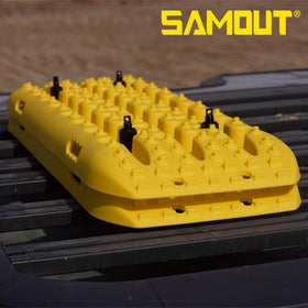 SAMOUT on vehicle roof in outdoor setting showing ready-for-adventure convenience