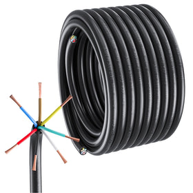 Samramra front view of 7-way harness showing connector and cable, reliable hookup