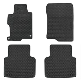 SAN AUTO front mats installed showing full coverage and cabin protection