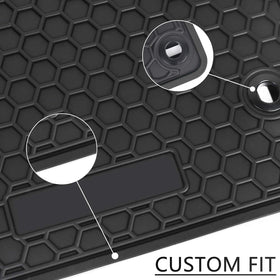 SAN AUTO passenger mat displayed to show precise fit and durability
