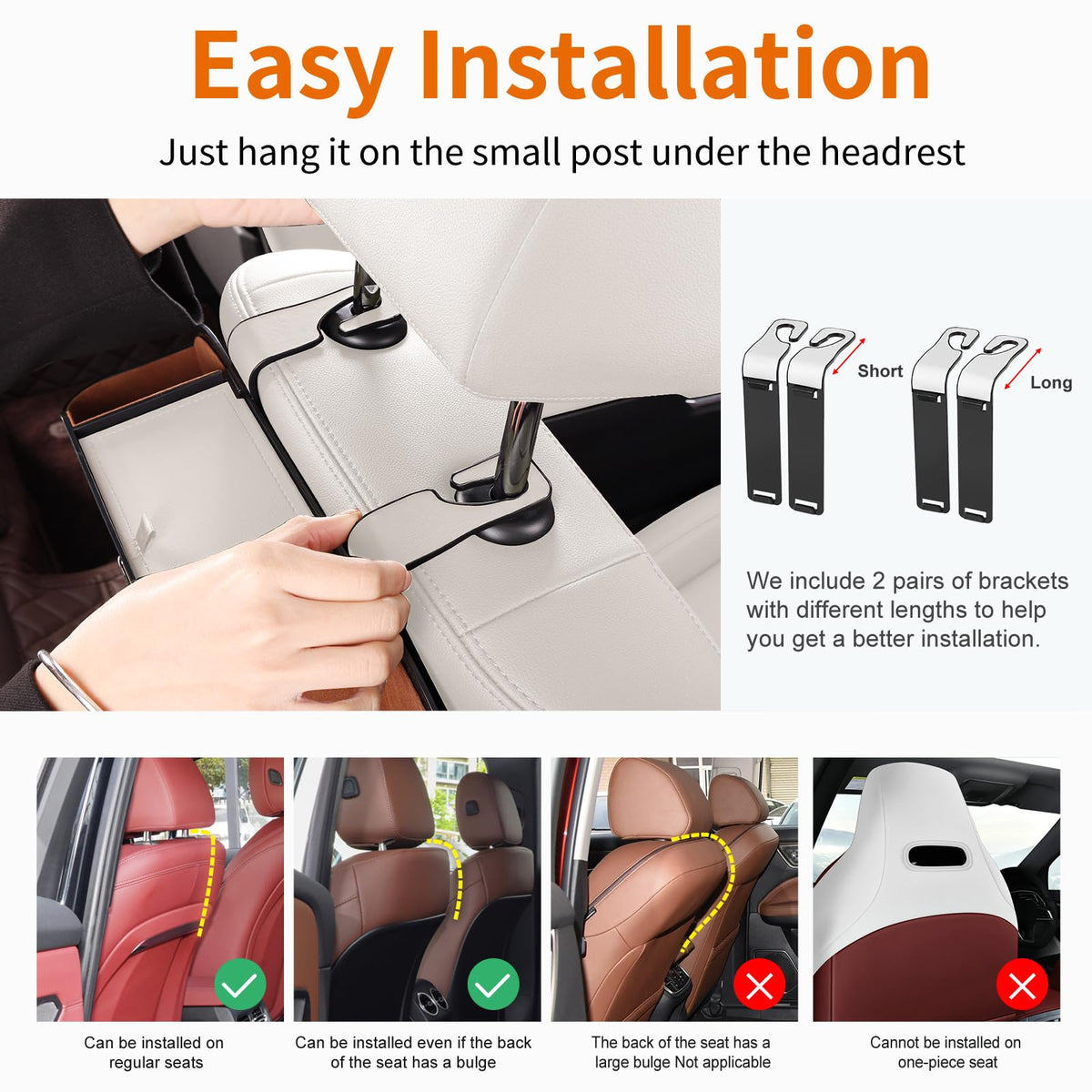 sancaral hooks supporting a bag to free floor space and reduce clutter