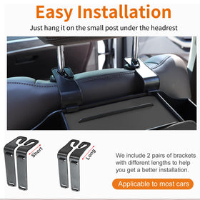 Sancaral hooks holding a bag secure belongings and free up seat space