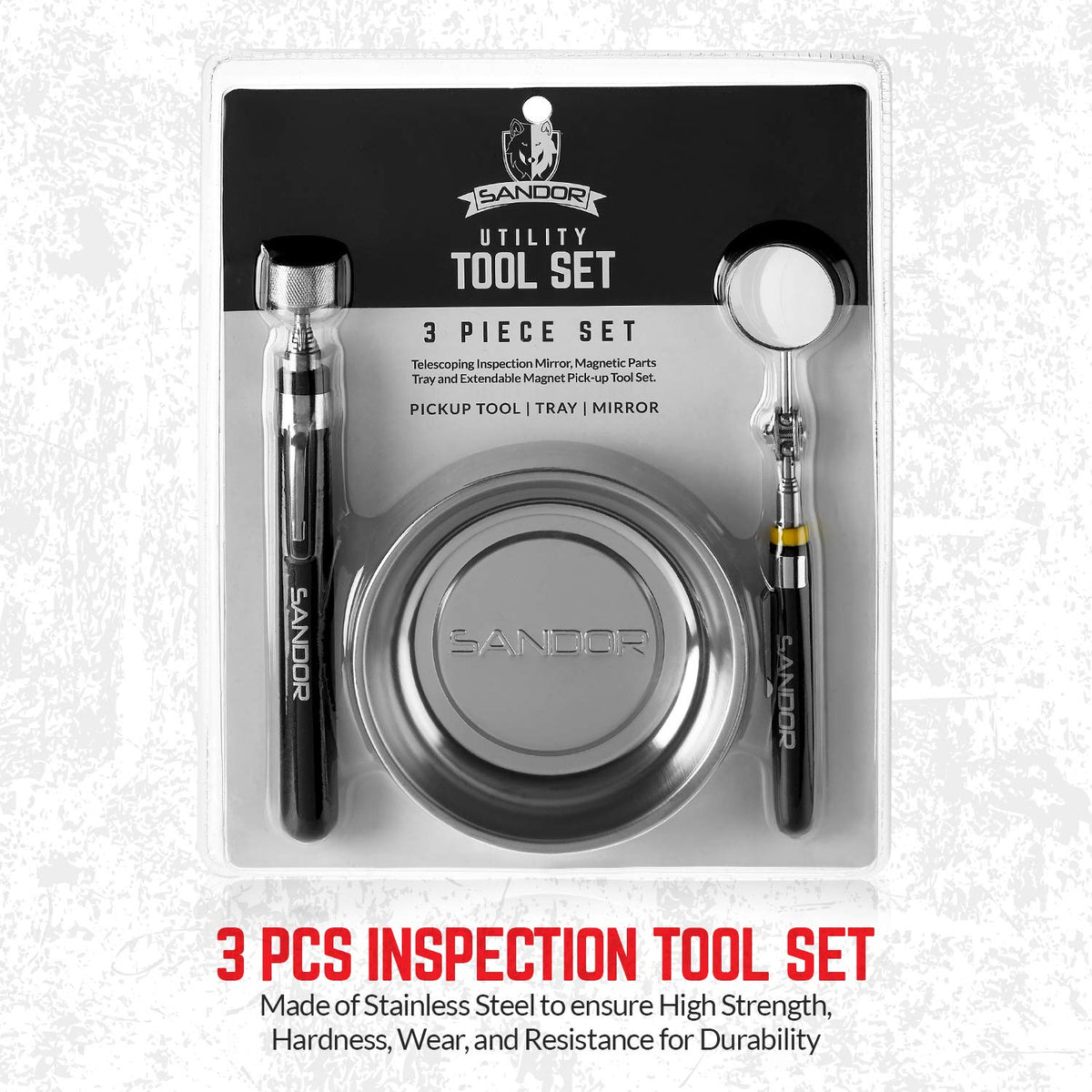 SANDOR toolset on a workbench showing practical use and portability