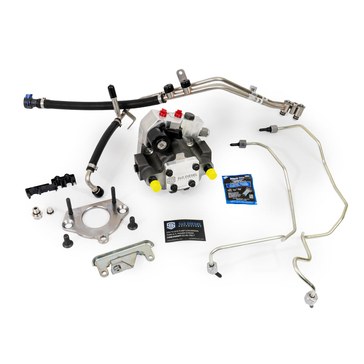 S&S Diesel Motorsport front view of DCR conversion showing complete replacement and reliability benefit
