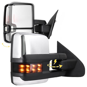 Sanooer front view chrome mirror showing sleek fit and upgraded look