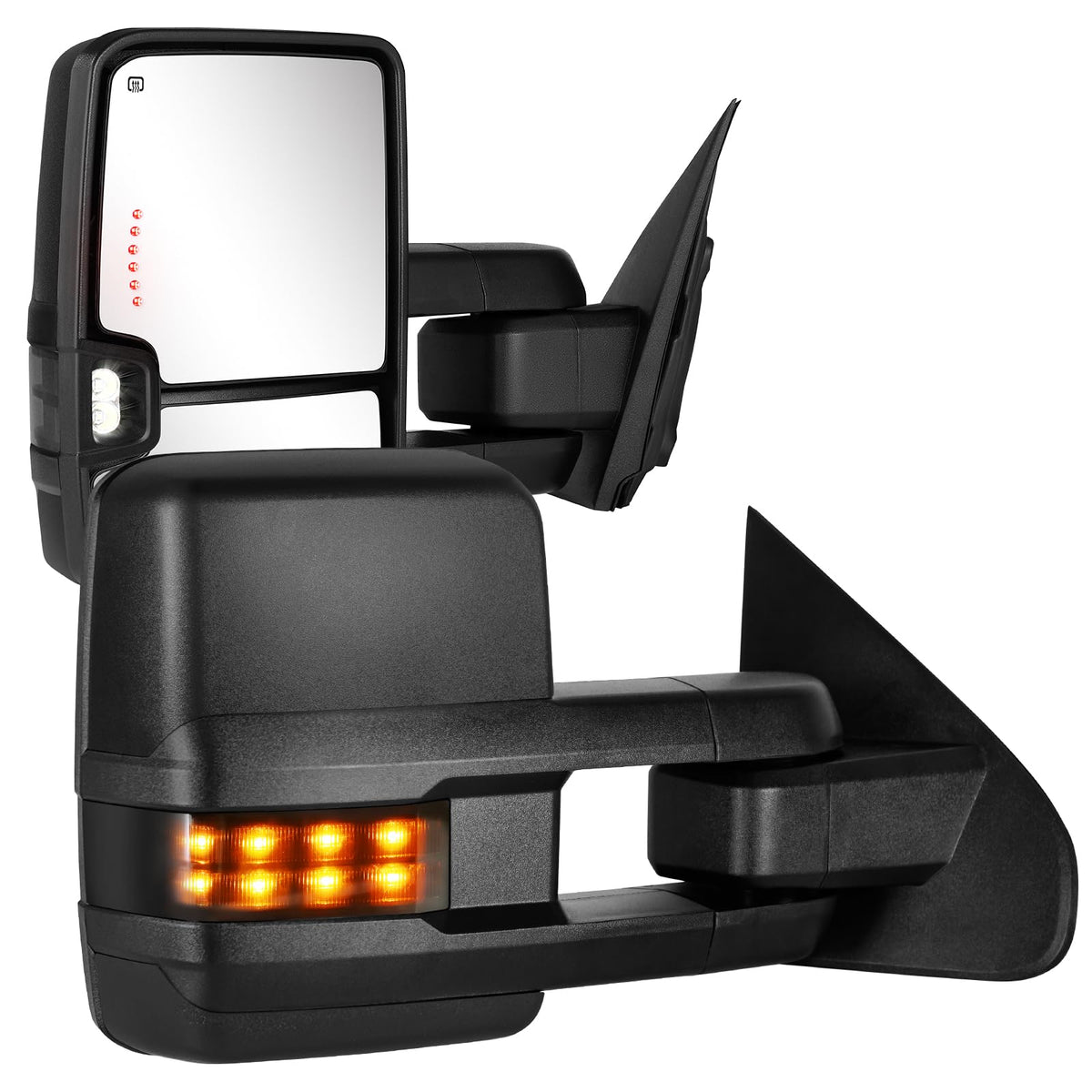 Sanooer front view installed on truck showing improved rear visibility