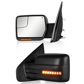 Sanooer front view of mirror assembly showing fit and finish, improved visibility