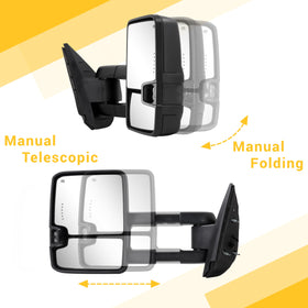 Sanooer LED turn and backup light on mirror providing clearer signaling
