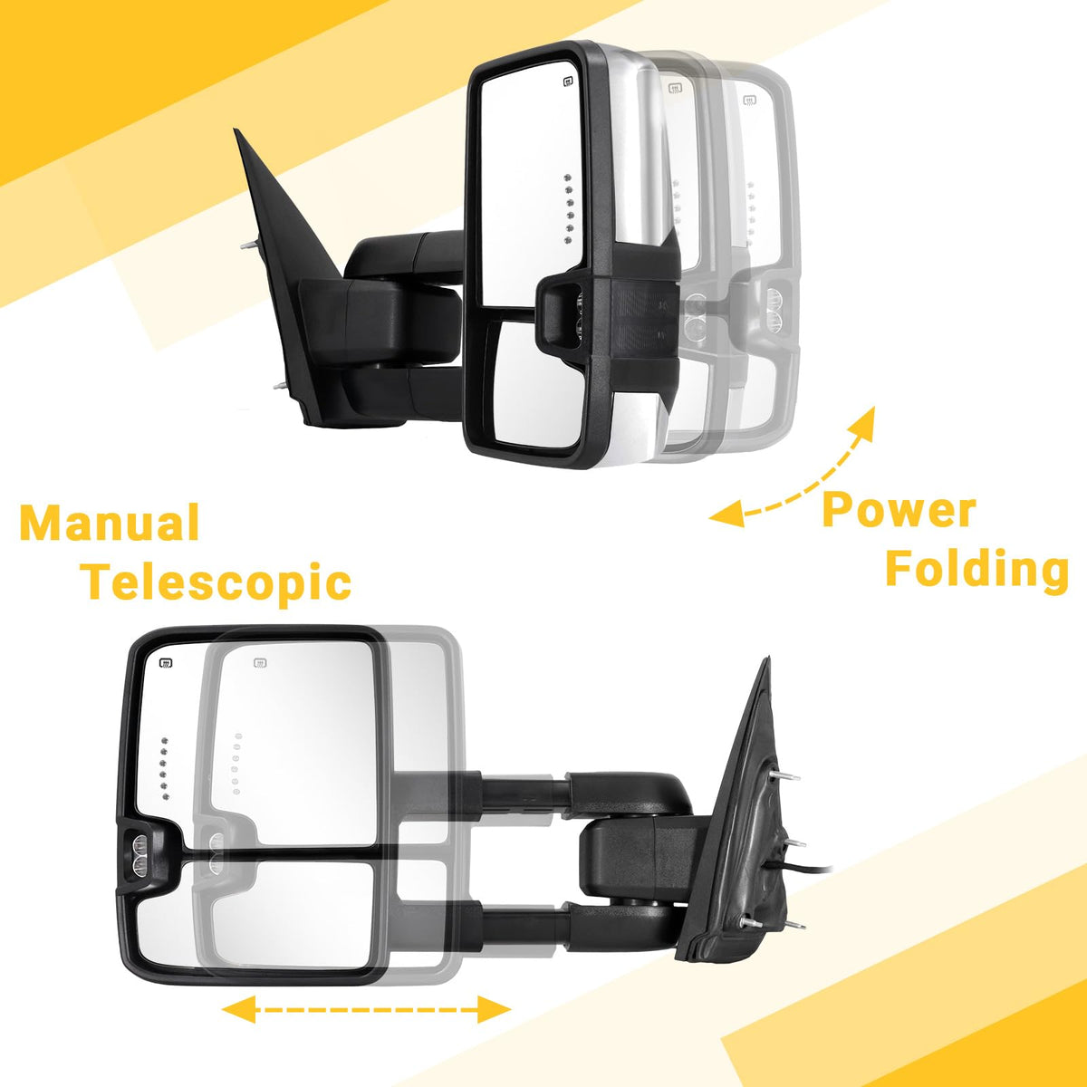 Sanooer illuminated LED turn signal improving daytime visibility