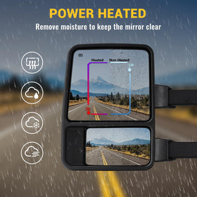 Sanooer mirror beside a hand tool showing scale for easier installation planning