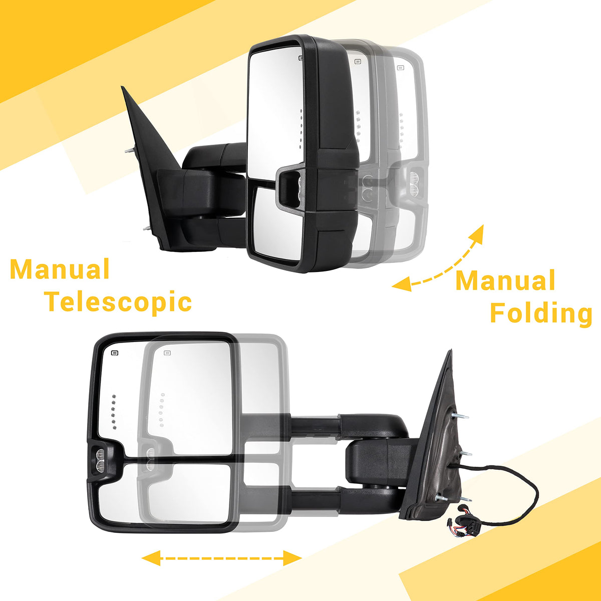 Sanooer upper glass heated element preventing fog and frost buildup