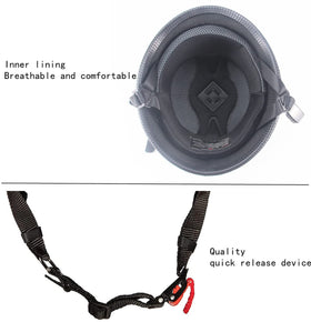 SanQing helmet size comparison showing correct fit guidance and scale