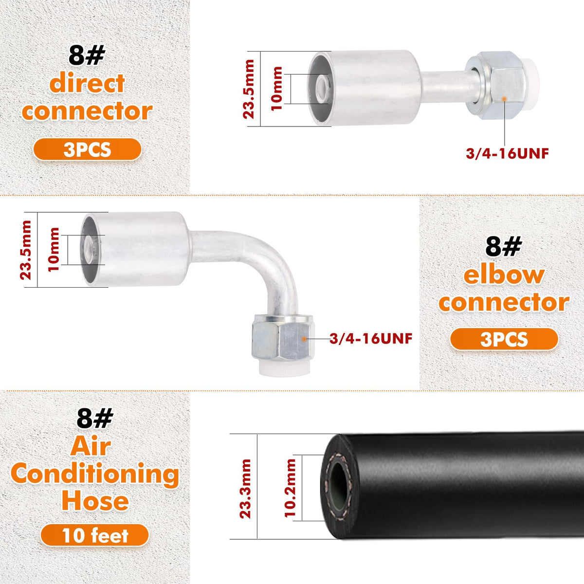 SANTANTOOOL pipe cutter included showing precise hose trimming benefit