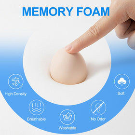 Sanwom close-up of 1.2 inch memory foam profile demonstrating supportive contour