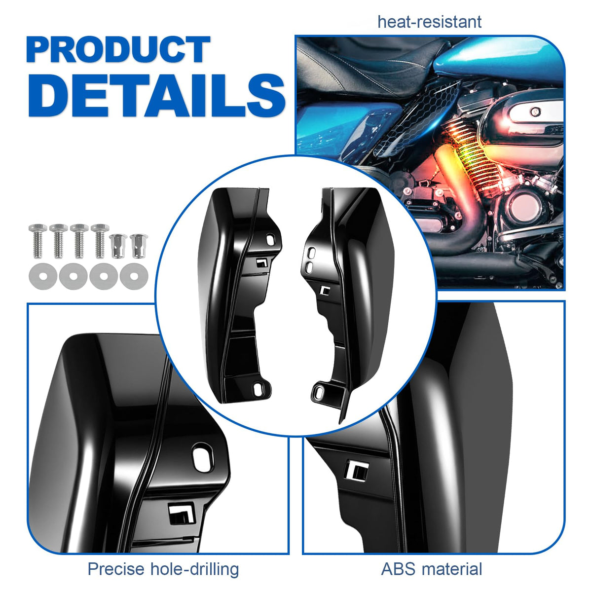 SANYUMOTO motorcycle with deflectors in lifestyle setting for comfort