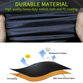 SaolGllS cover on UTV with ruler comparison showing accurate sizing benefit