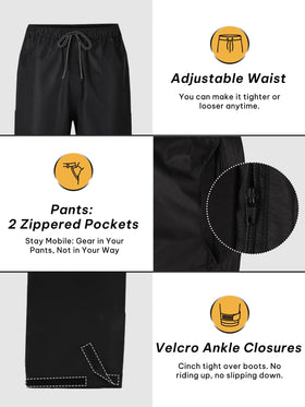 SaphiRose pants with adjustable waist and leg closures for customized fit