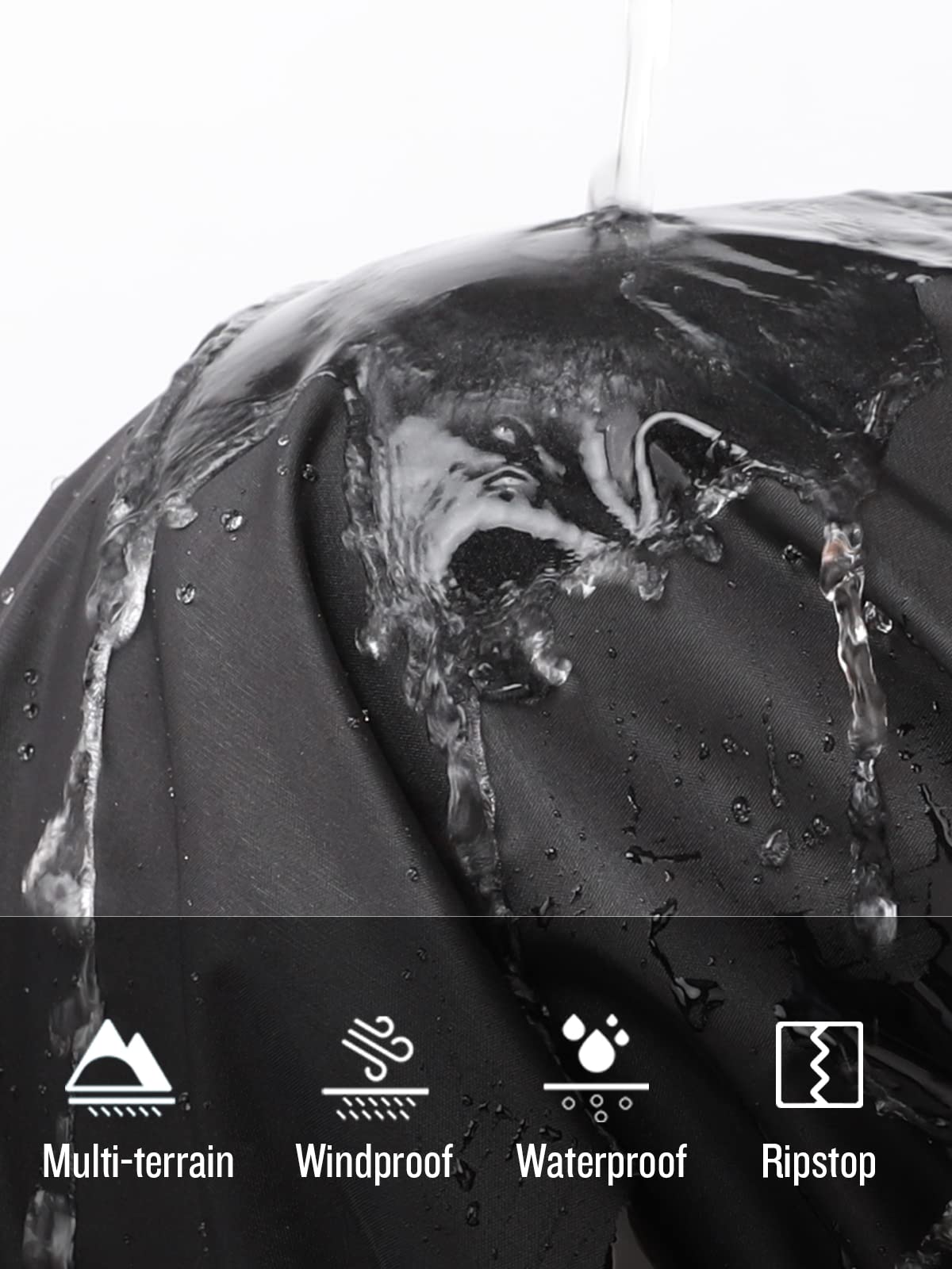 SaphiRose waterproof zippered pocket protecting phone and keys from rain