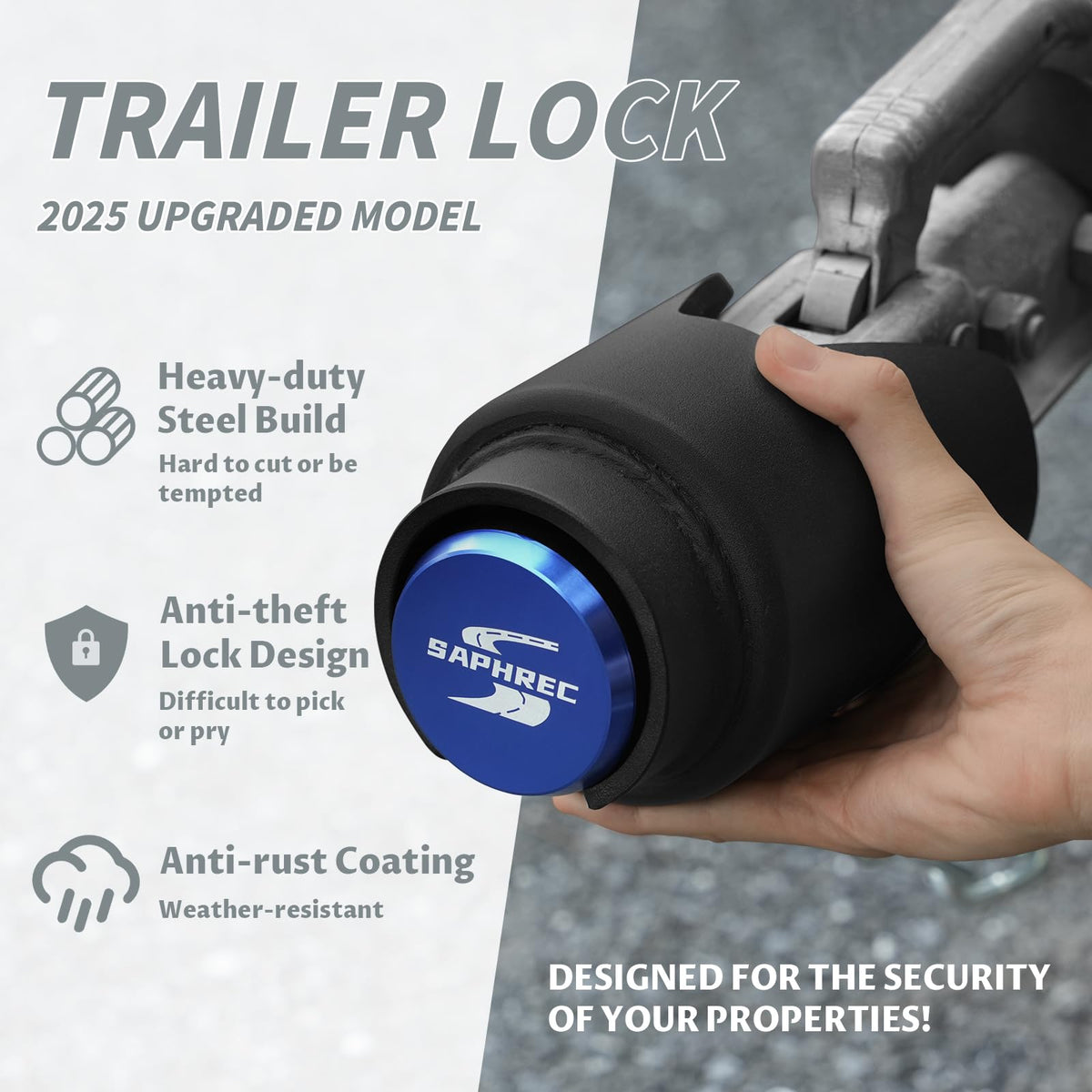 SaphRec close-up of lock cylinder showing upgraded anti-pick mechanism benefit