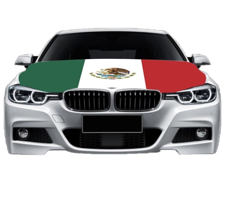 Sapphirem hood cover front view showing clear Mexico flag and bold protection