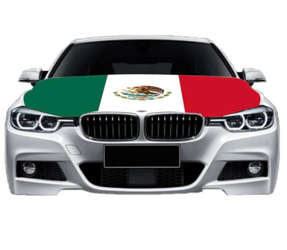 Sapphirem hood cover front view showing clear Mexico flag and bold protection