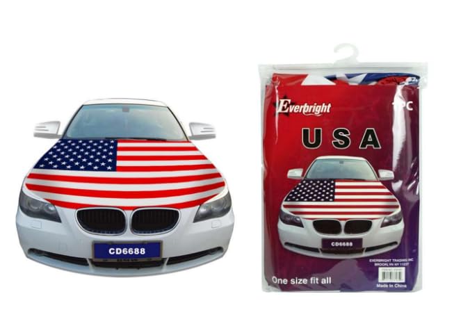Sapphirem hood front view showing flag design and instant curb appeal