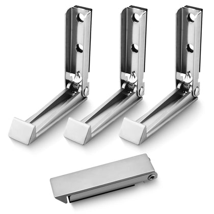 SAQXK front view of stainless steel RV door catch showing compact profile and durability