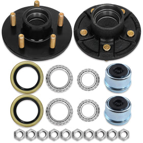 Saree front view of 5-lug hub kit showing bolt pattern and mounting holes for easy fit