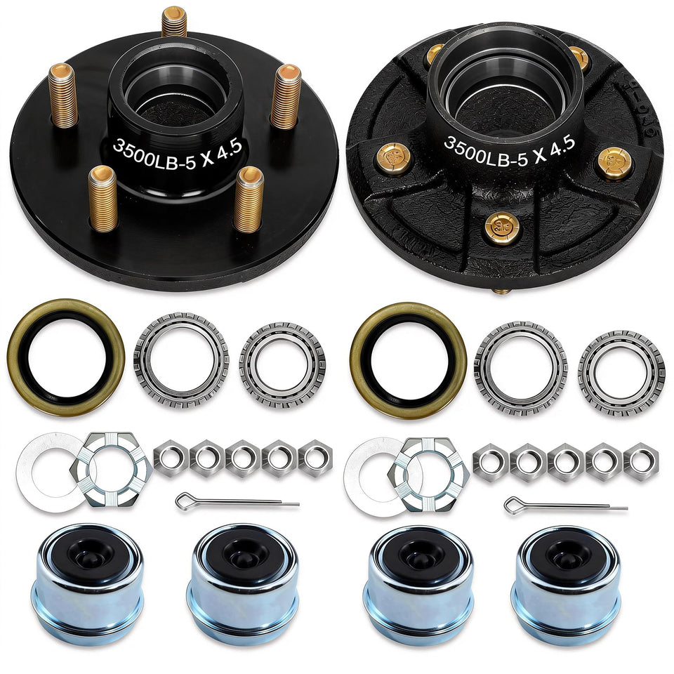 Saree hub front view showing 5-lug pattern and clean finish for secure fit