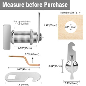 Sartatue detailed cam plate showing measurements for correct fit benefit
