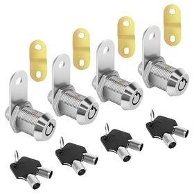 sartatue chrome cam lock front view showing solid construction and reliable fit