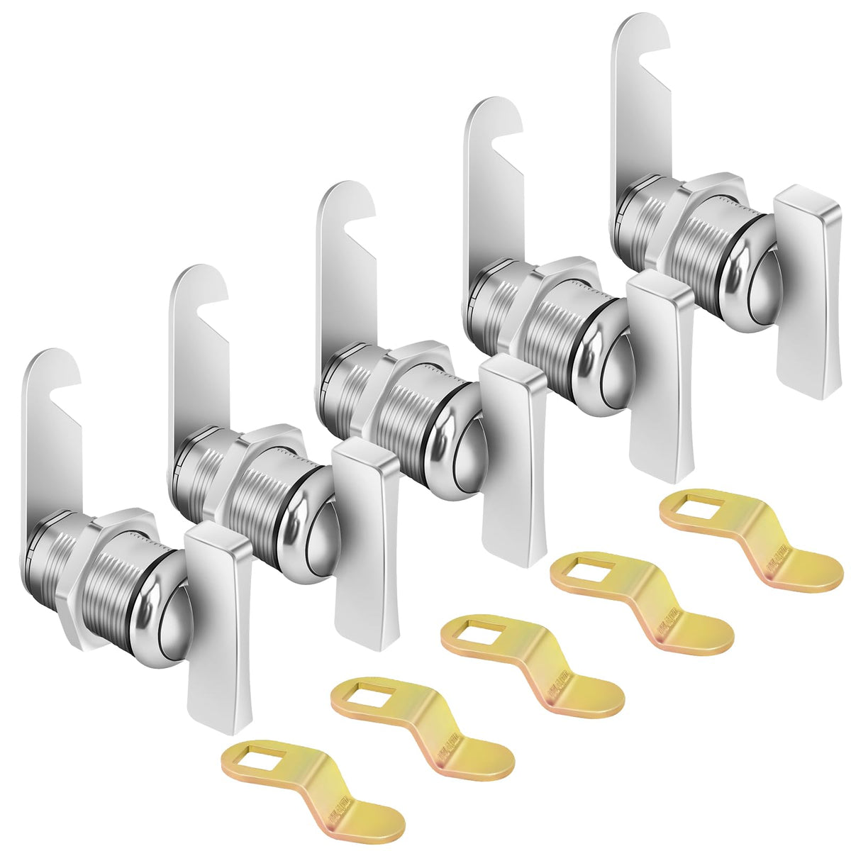 Sartatue front view of assembled lock showing compact design and easy access